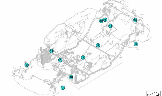 3 Blue Polos PMP Home for BMW 5 G60 Series, G61, G68, G90, 7 G70 Series, X3 G45 (OEM 12527589170). BMW original