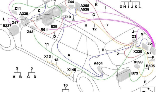 Power cable B+ OEM 61118715422 for BMW X5 {F95, F95N, G05, G05N, G18, G18N} and BMW X6 {F96, F96N, G06, G06N}, BMW X7 {G07}. Original BMW.