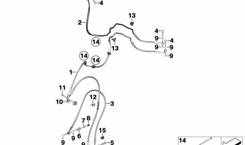 OEM distancing support 34327706009 for BMW F 700 GS, F 800 GS, F 850 GS, F 900 GS ... and more. Original BMW Motorrad.