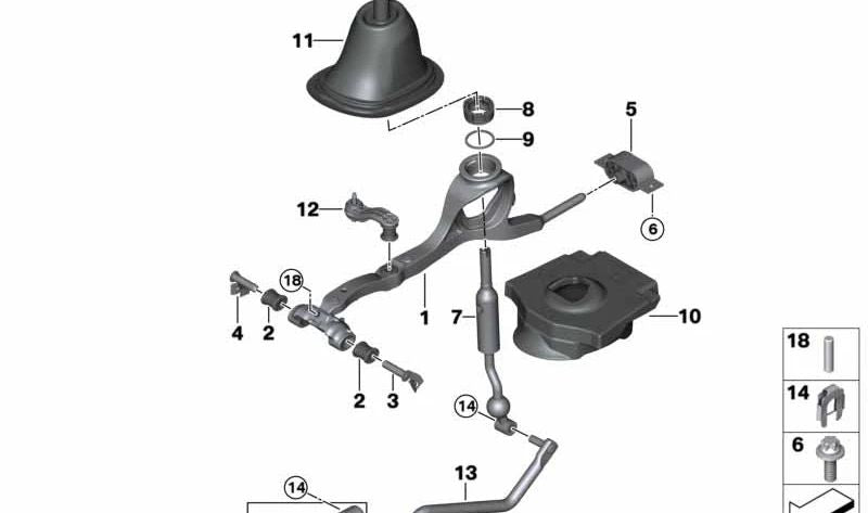 Brazos de suspensión OEM 25119454711 para BMW G20, G21. Original BMW.
