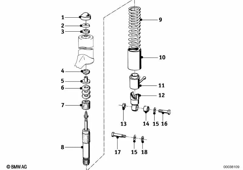 Pulso di chiusura in alluminio Pulido per BMW diversi modelli/serie (OEM 33533054212). BMW originale