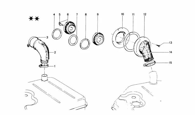 Brida para BMW (OEM 16111106093). Original BMW