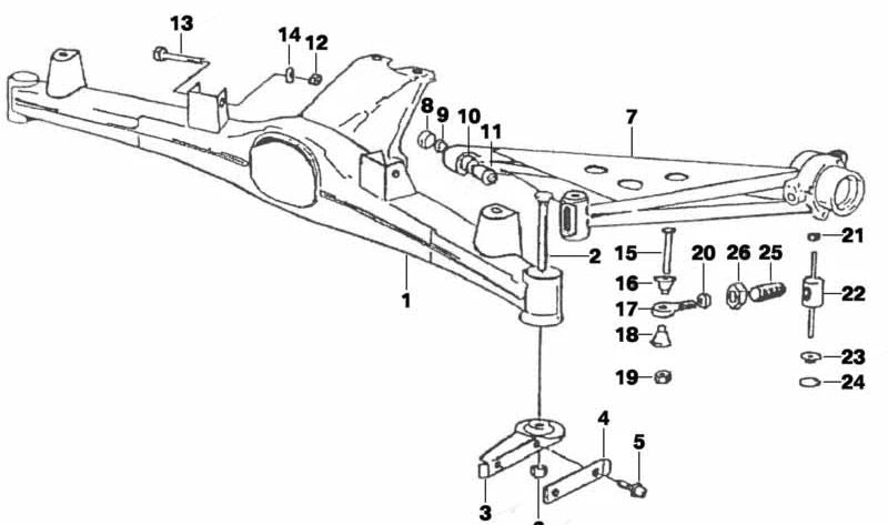 Tuerca hexagonal autoblocante OEM 07129922436 para BMW E21, E30, E12, E28, E34, E24, E23, E32, E31, Z1, R50. Original BMW.