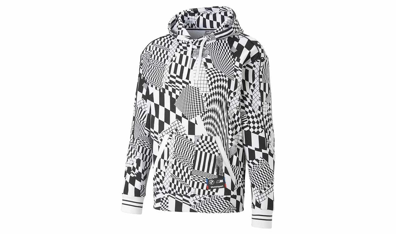 M Motorsport Statement AOP Kapuzenpullover Größe S Farbe PUMA Weiß für BMW. Original BMW.