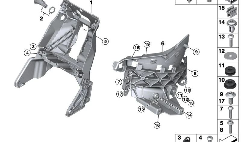 Tapón de plástico OEM 52107075000 para BMW E93 318i, 320d, 320i {todos los modelos compatibles}. Diámetro 5mm. Recambio original BMW.