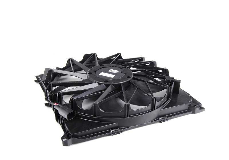 Carcasa del ventilador con ventilador para BMW X3 E83, E83N (OEM 17113442089). Original BMW.