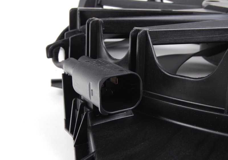 Carcasa del ventilador con ventilador para BMW X3 E83, E83N (OEM 17113442089). Original BMW.