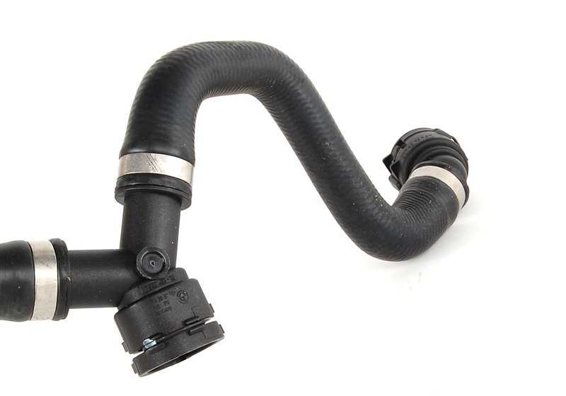Tubo retorno calefacción al termostato OEM 17127525870 para BMW E90, E91, E92, E84 (325i xDrive). Repuesto original BMW.