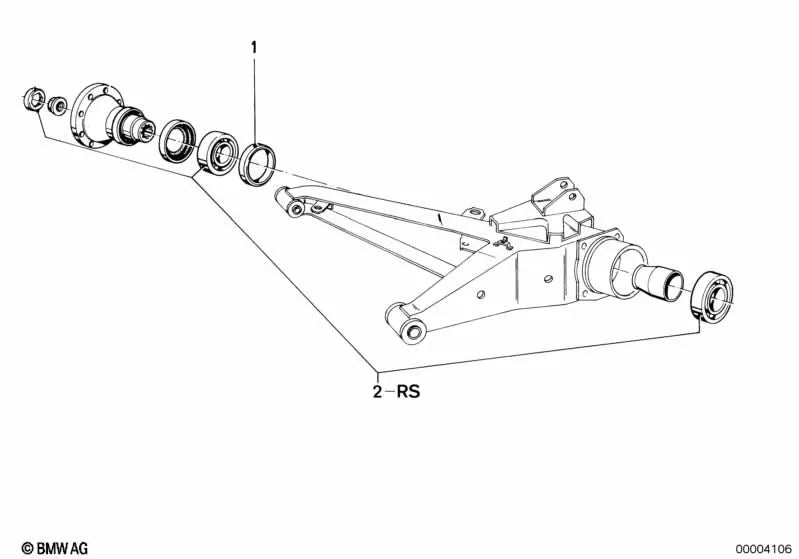 Spacer Sheet for BMW 5 Series E12, 6 Series E24, 7 Series E23 (OEM 33411100601). Original BMW