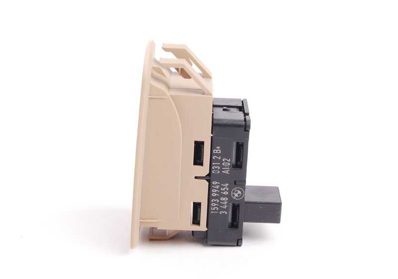 Interruptor alzacristales delantero derecho OEM 61313448654 para BMW Serie 5 E60, E61 y X3 E83. Original BMW.