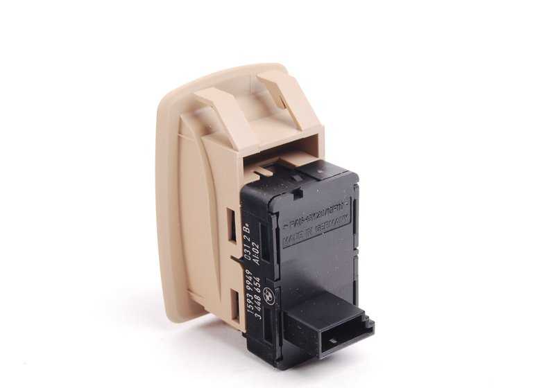 Interruptor alzacristales delantero derecho OEM 61313448654 para BMW Serie 5 E60, E61 y X3 E83. Original BMW.