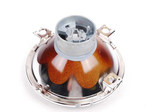 Left high beam insert for BMW E30 (OEM 63121386407). Original BMW