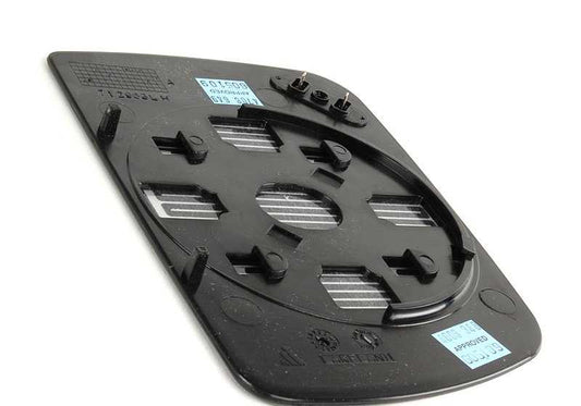 Miroir chauffé Crystal gauche à plat pour BMW E53 (OEM 51168408797). BMW d'origine.
