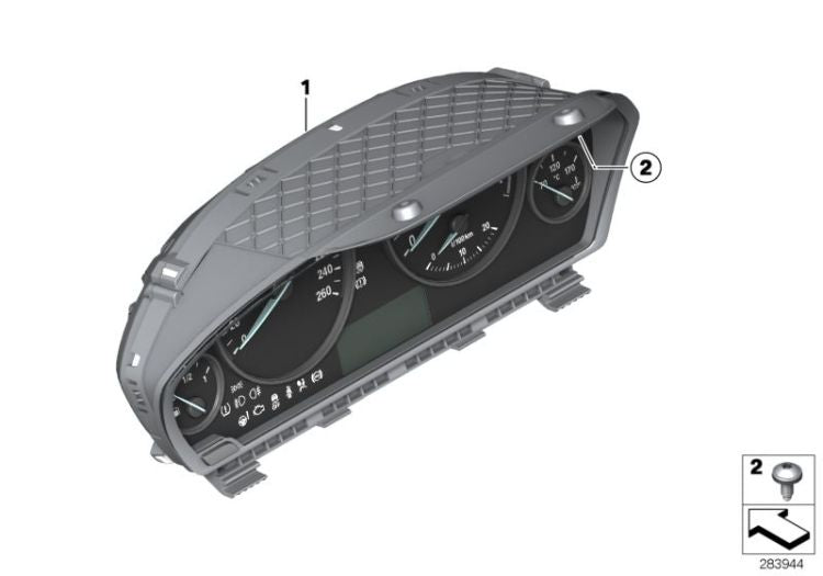 Cuadro de instrumentos OEM 62105A03A10 para BMW Serie 3 F30, F31, F34 y Serie 4 F32, F33, F36... y más. Original BMW.