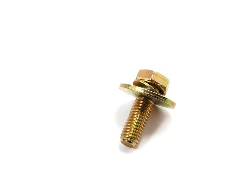 Tornillo hexagonal con arandela OEM 07119913711 para BMW E30, E36, E31, Z1. Pieza original BMW. Ideal para fijaciones en dirección, techo y otros componentes.