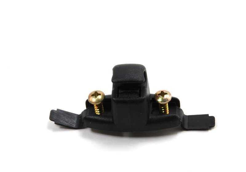 Soporte parasol negro OEM 51168243576 para BMW 3' E30, 3' E36, 3' E46, 5' E28, 6' E24, 7' E23, Z1 E30, Z3 E36... y más. Original BMW.