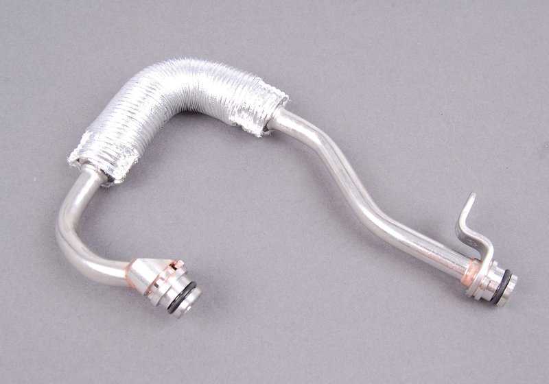 Tubo de retorno de refrigeración turbo OEM 11537558903 para BMW E82, E88, E90, E90N, E91, E91N, E92, E93, E60N, E61N, E89. Original BMW.