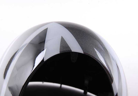 Cubierta retrovisor derecho diseño Black Jack OEM 51162147676 para MINI R55, R56, R57, R58, R59, R60, R61. Recambio original MINI.