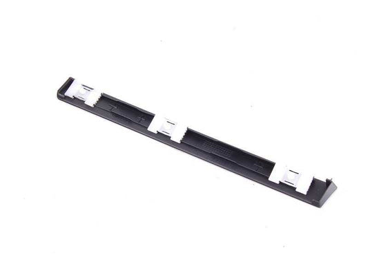 Moldura embellecedora izquierda OEM 51138236893 para BMW E38. Acabado en negro satinado (SW SEIDENMATT). Original BMW.