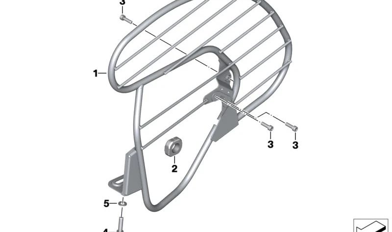 Arruela OEM 33358522751 para BMW Motorrad G 310 GS, G 310 R. Original BMW Motorrad.