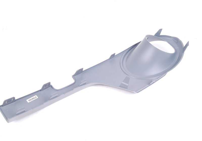 Moldura con aparejo delantero derecho OEM 51117199872 para MINI R55, R56, R57, R55 LCI, R56 LCI, R57 LCI. Original MINI.