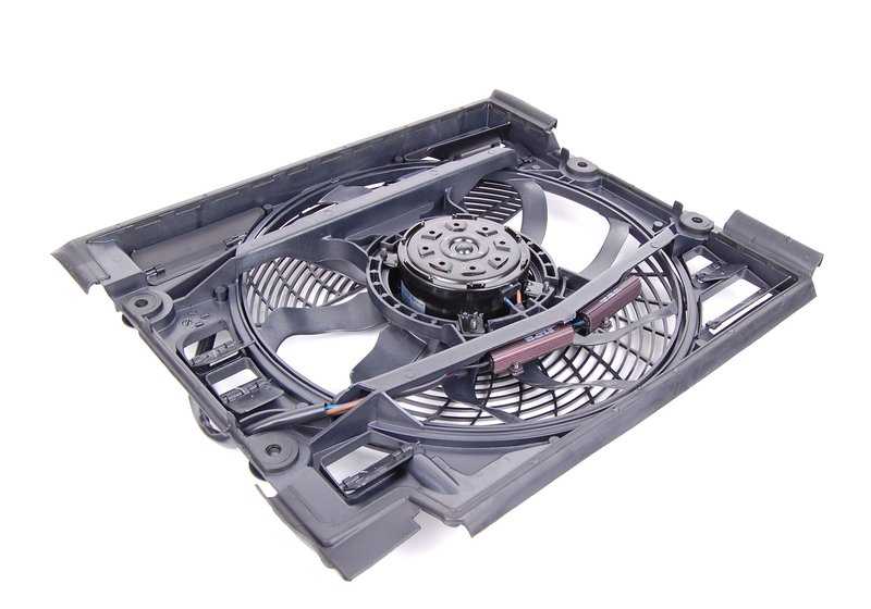Ventilador eléctrico del radiador OEM 64548380780 para BMW E39. Original BMW.