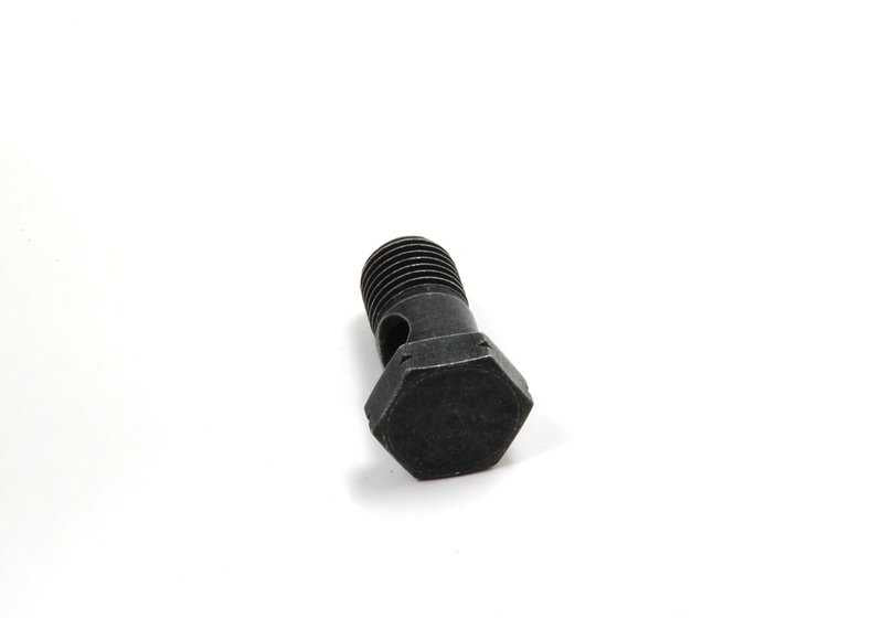 Tornillo hueco con válvula antirretorno OEM 32416781261 para BMW E81, E82, E87, E87N, E88, E46, E90, E90N, E91, E91N, E92, E92N, E93, E93N, E39, E60, E60N, E61, E61N, E63, E63N, E64, E64N, E84, E85, E86, E52 y MINI R50, R52, R53. Original BMW y MINI
