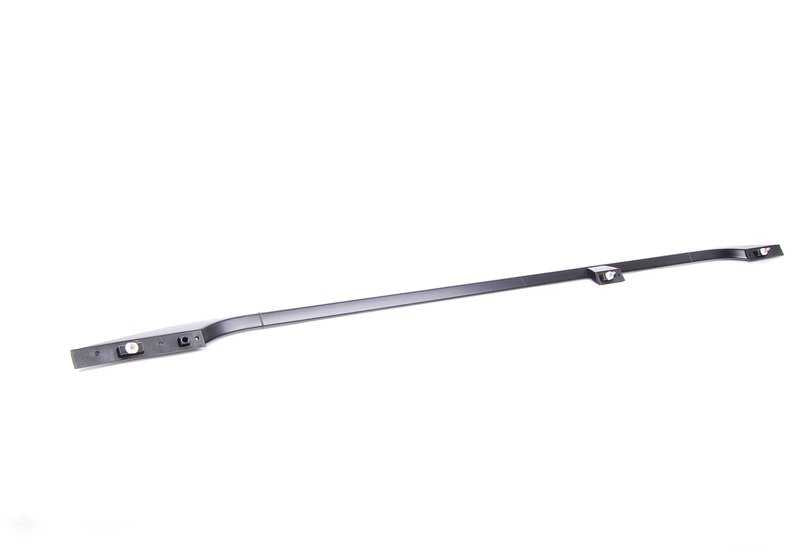 Baca de techo izquierda OEM 51137158529 para BMW X5 {E70, E70N}. Ideal para sustitución o instalación. Color negro. Original BMW.