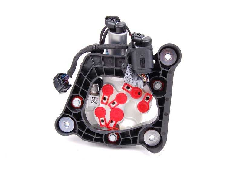 Bloque de válvulas suspensión neumática OEM 37146775258 para BMW F01, F02, F06, F07, F10, F11, F12, F13. Original BMW.