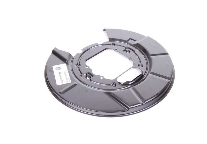 Protector de freno trasero derecho OEM 34216750386 para BMW X5 E53 (3.0d, 3.0i) años 2001-2006. Pieza original BMW.