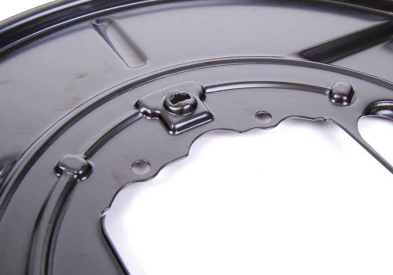 Protector de freno trasero derecho OEM 34216750386 para BMW X5 E53 (3.0d, 3.0i) años 2001-2006. Pieza original BMW.