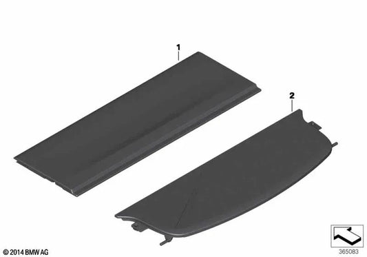 Protección de visibilidad del maletero beige OEM 51477364343 para BMW X4 F26 (2014-2018). Original BMW.