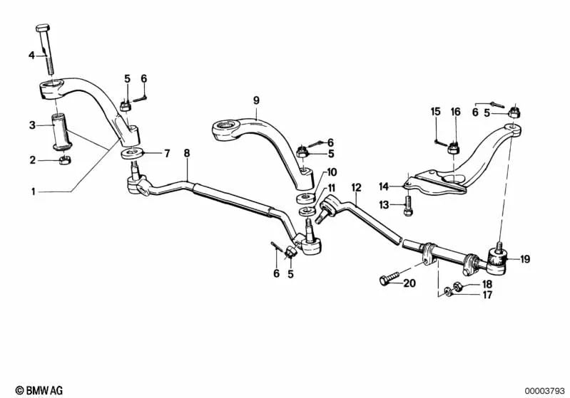 Rondella di tenuta per BMW 5 E12 Serie, 6 serie E24 (OEM 32211101374). BMW originale.