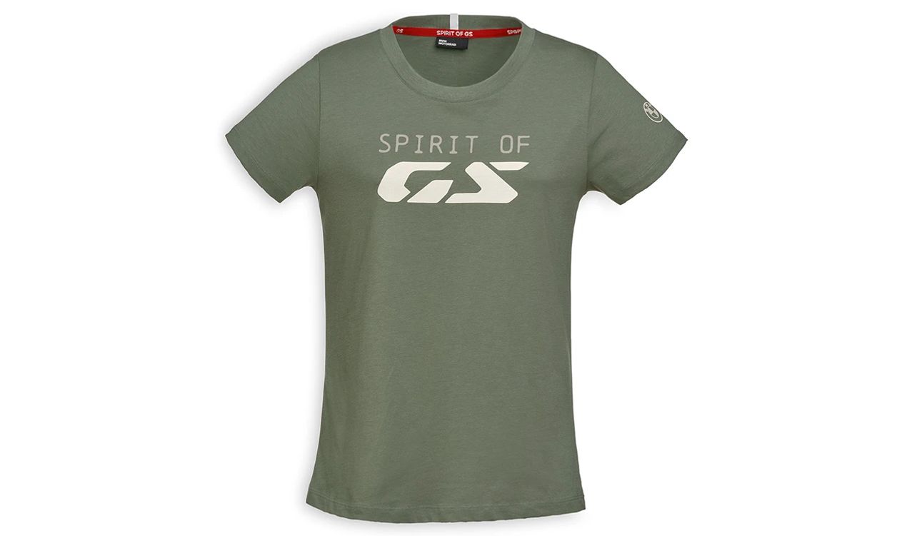 Camiseta Spirit of GS verde talla XS OEM 76615A81224 para BMW. Original BMW Motorrad.