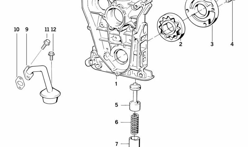 Válvula de control de aceite OEM 11141247393 para BMW E30, E36, E46, E34, E39, Z3. Original BMW.