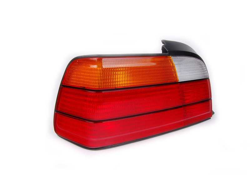 Piloto trasero izquierdo con luz antiniebla OEM 63218353285 para BMW E36. Original BMW.