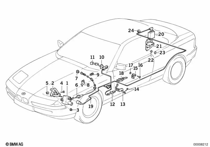 Vite a piastra esagonale per BMW E46, E24, E31 (OEM 0711916987). BMW originale