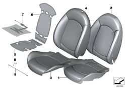 Estera sensor airbag acompañante OEM 52102755393 para MINI R55, R56, R57, R58, R59, R60, R61… y más. Original MINI.
