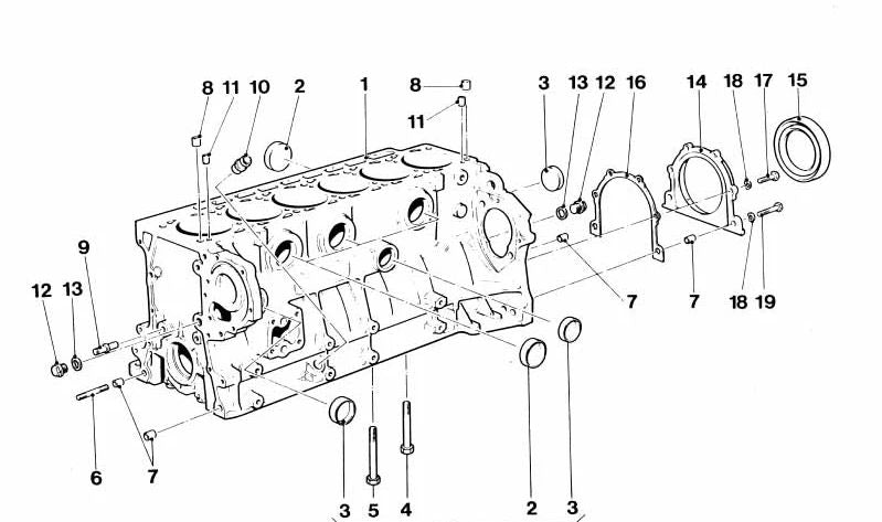 Junta de motor sin amianto OEM 11141250073 para BMW E12, E28, E34, E24, E23, E32, E26. Compatible con motores M30 y M38. Original BMW.