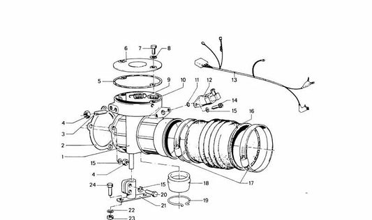 Junta de admisión OEM 13541257372 para BMW E12. Original BMW.