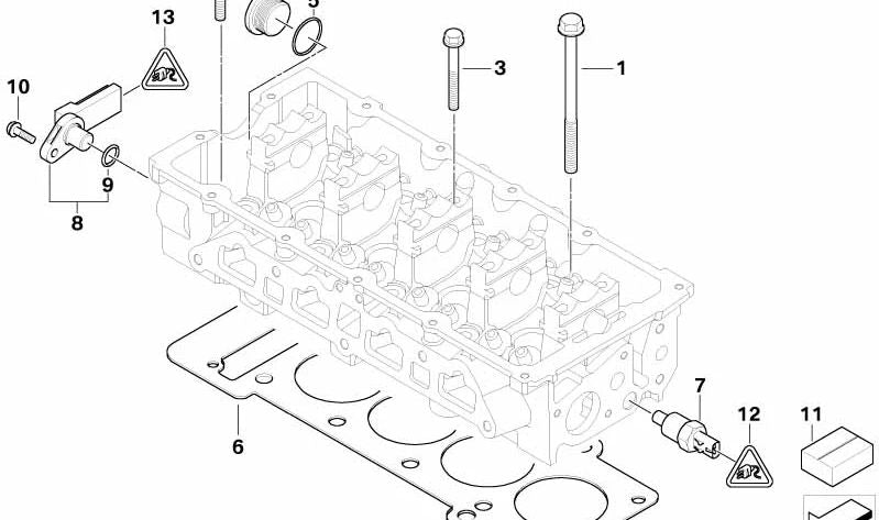 Juego de juntas de culata sin asbesto OEM 11120147561 para MINI R52 y R53 (Cooper S, JCW, automático y manual, años 2001-2008). Original MINI.