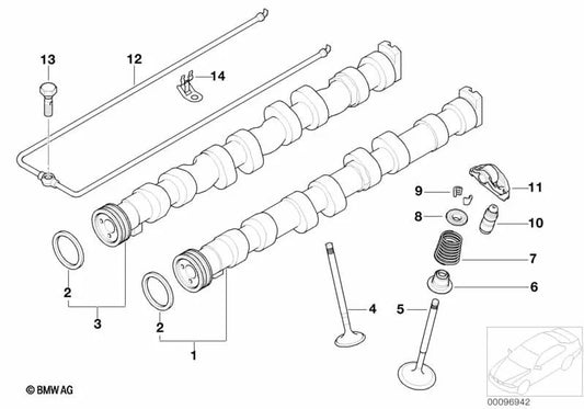 Tubo de óleo para BMW E81, E87, E87N, E46, E90, E90N (OEM 11127502650). BMW original