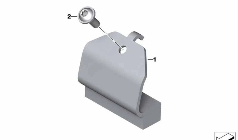 Soporte de batería OEM 61211600137 para BMW Motorrad R 20, R 23, R 24, R 25, R 25/2, R 25/3, R 26, R 27, R 51/3, R 67, R 67/2, R 67/3, R 68, R 69. Original BMW Motorrad.