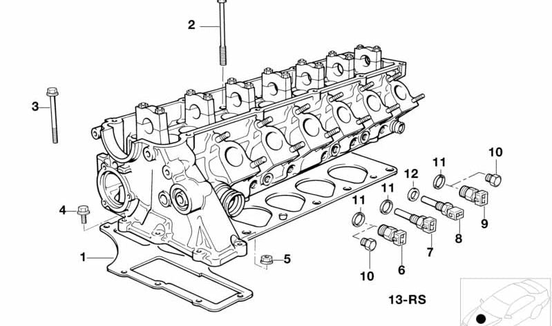 Board ohne Asbestos OEM 11122245484 für BMW E36 (325TD, 325TDs) und E34 (525TD). Original BMW.