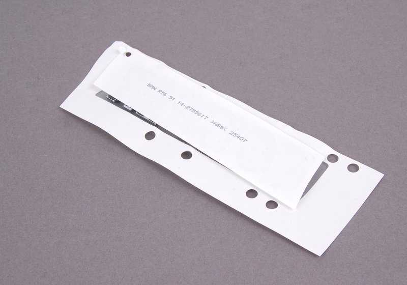 Inscripción "Cooper" OEM 51142755617 para MINI R50, R53, R56, F56, F55, Clubman R55, F54, Cabrio R52, R57, Coupé R58, Countryman R60, F60... y más. Original MINI.