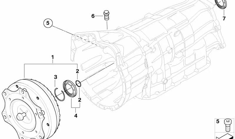 OEM -Transmissionshalter 24137572626 für BMW E90, E90N, E91, E91N, E92, E92N, E84, E83N. Original BMW.