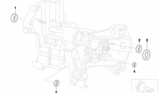 Retén para eje OEM 23122330141 para motos BMW R1200GS, R nineT, K1200S, K1300GT... y más. Original BMW Motorrad.