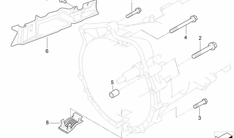 Protecteur thermique OEM 24007541834 pour BMW E90, E90N, E91, E91N, E92, E92N, E84. BMW d'origine.