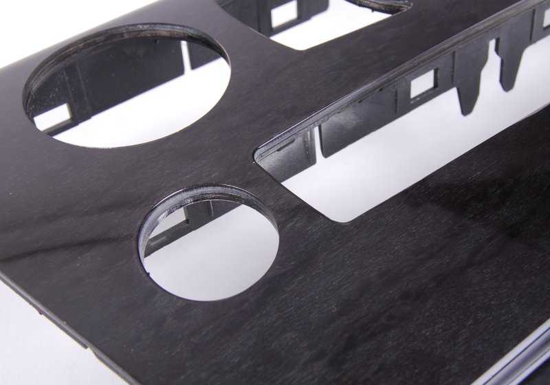 Moldura salpicadero central acabado abedul gris OEM 51459171191 para BMW E63 y E64 (630i, 635d, 650i). Pieza original BMW.