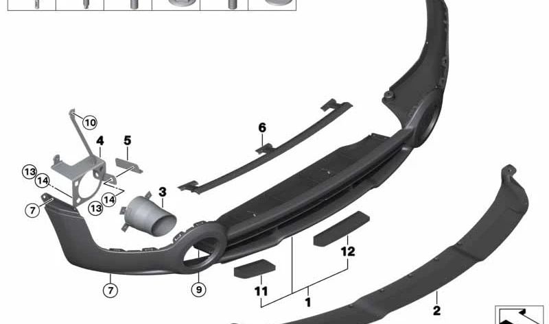 Soporte izquierdo OEM 51129811735 para MINI Countryman R60 (01/2010 - 10/2016). Original MINI.